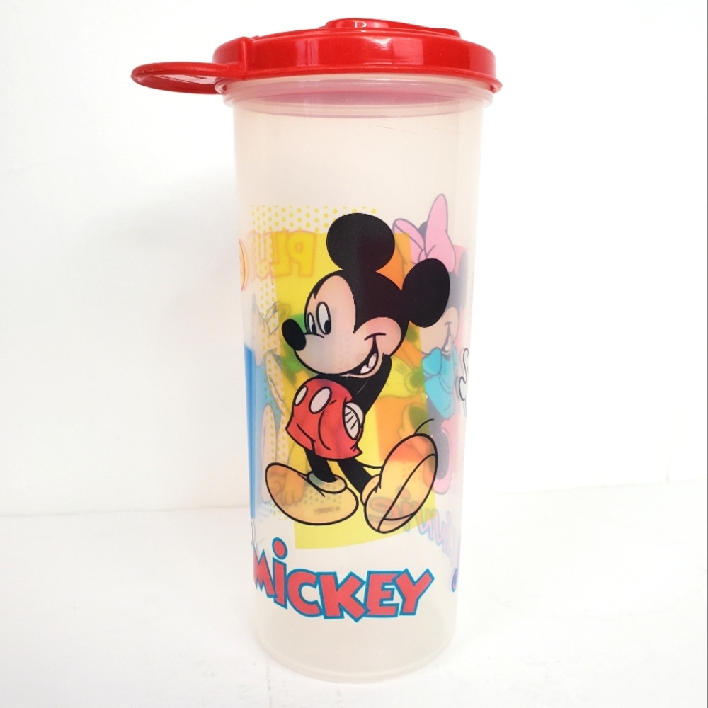 Vintage Tupperware Disney Tumbler 26oz Mickey, Minnie, & Pluto
